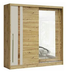 Dressing AVANTGARDE AV3-20, stejar artisan, PAL, cu 2 usi, 200x59x215