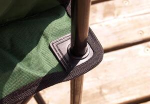 Set de camping - 2x scaune pliabile cu suport - verde