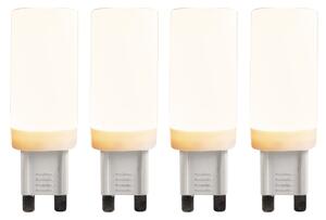 Set de 4 becuri LED G9 cu 3 trepte de reglare a luminozității 4.5W 500lm 2700K