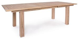 Masa extensibila pentru gradina/terasa Maryland, Bizzotto, 180/240 x 100 x 77.5 cm, lemn de tec/otel