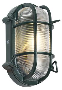 Lampă de exterior de perete și de plafon verde închis ovală IP44 - Noutica