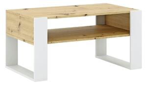 Masuta cafea CARA1, stejar artisan/alb, DTD laminat, 90x53x45 cm