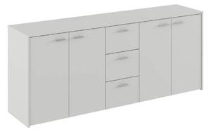 Comoda HUGOS 180, alb, PAL melaminat, 180x42x75 cm