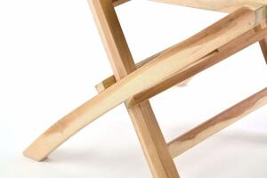 Set de 2 scaune pliabile DIVERO"Hantown"-lemn masiv de tec