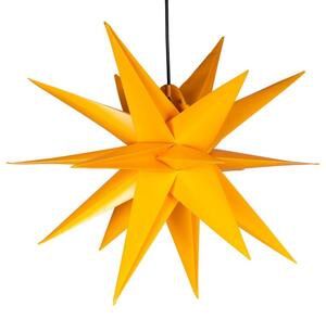 Decorațiune de Crăciun-Steaua cu cronometru 1LED,55cm,galben