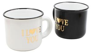 Set 2 Cești Espresso, Nekupto – “I ♥ YOU”, 2 x 80 ml