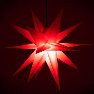 Decorațiune de Crăciun - stea cu temporizator 1 LED, 55 cm