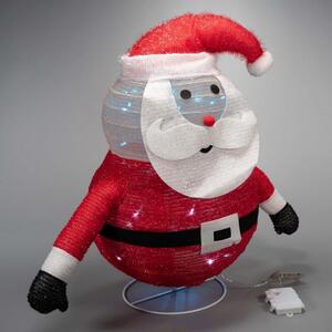 Decorațiune de Crăciun - Moș Crăciun, 30 LED, 58 cm