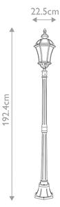 Lampă de exterior LEDBURY 1xE27/100W/230V IP44 neagră Garden Zone