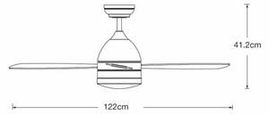 Ventilator LED de tavan Lucci air 513072 LED/25W/230V 3000/4200/6500K + telecomandă