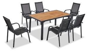 Set mobilier de gradina, Clara, Berlin , Antracit / Lemn