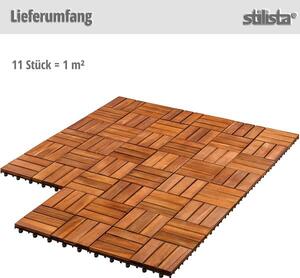 Parchet din lemn STILISTA, mozaic 3, salcâm, 1 m²