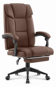 Scaun de birou HC-1029 BROWN cu suport pentru picioare
