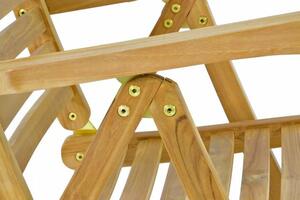 Scaun extensibil din lemn DIVERO - lemn de teak