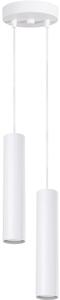 Sollux SL.1868 - Pendul suspendat pe cablu LAGOS, 2xGU10/10W/230V, alb