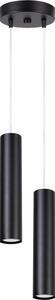 Sollux SL.1869 - Lampă suspendată pe cablu LAGOS, 2x GU10, 10W, 230V, neagră
