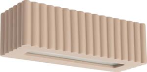 Sollux SL.1887 - Aplica de perete RIGATA 1xE27/15W/230V ceramică/taupe