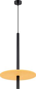 Sollux SL.1880 - Pendul FELTRO pe cablu 1xG9/8W/230V negru/galben