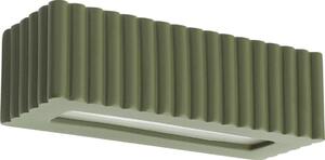 Sollux SL.1888 - Aplica de perete RIGATA 1xE27/15W/230V, ceramică, verde