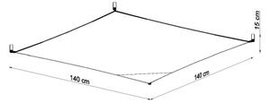 Sollux SL.0740 - Plafonieră LED LUNA 6xG13/8,5W/230V 140x140 cm albă