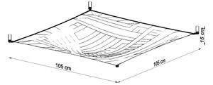 Sollux SL.0738 - Plafonieră LED LUNA, 4x G13 / 8,5W / 230V, 105 x 105 cm, albă