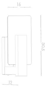 Sollux SL.1092 - Aplică de perete LAPPO 1xE14/10W/230V, albă
