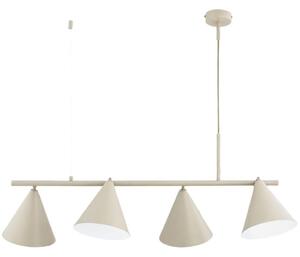 Candelabru suspendat pe cablu ZELTA 4xE27/15W/230V bej