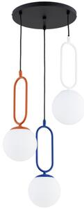 Lustră pe cablu VAVIL 3xE27/15W/230V, multicoloră
