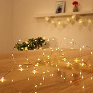 Lanț luminos de Crăciun - 10 LED-uri MINI, alb cald