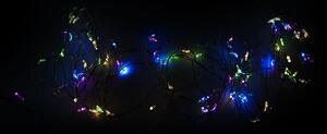 Crăciun LED sârmă de argint - 60 LED-uri, colorate