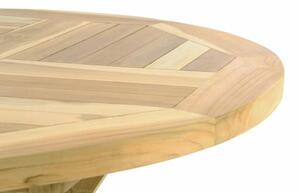 Masă de grădină din lemn de tec DIVERO - 80 cm