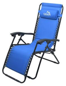 Scaun de camping,înclinat LIVORNO - albastru