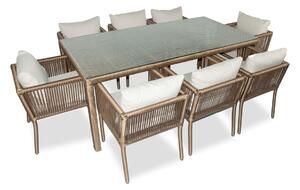 Set mobilier de gradina, Jumilla, Vera 200, Maro inchis