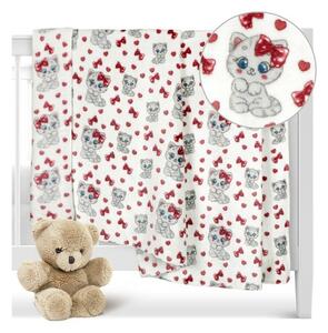 Bellatex Pătură pentru copii Kitty roz , 100 x 150cm