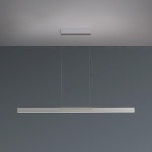 BOPP Lampă suspendată LED Bopp Nano 2.0, lungime 140 cm, culoare aluminiu, reglabil, Metalic, Camera de zi / sufragerie, Aluminiu, Modern