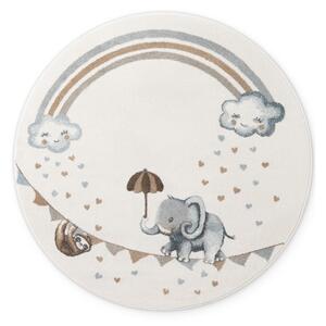 Covor pentru copii crem ø160 cm Walk like an Elephant Rainbow – Villeroy&Boch