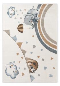 Covor pentru copii crem 160x230 cm Walk like an Elephant Rainy Party – Villeroy&Boch
