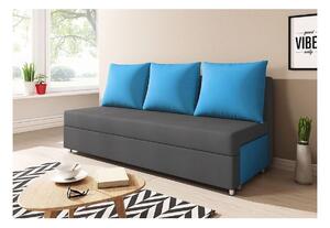Canapea tapițată LISA, gri+albastru (alova 48/ alova 29)