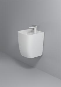 Lavoar suspendat, alb lucios, ceramica sanitara, 40 x 38 x 45 cm, gaura baterie P124