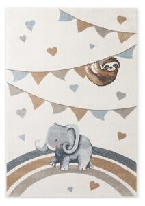 Covor pentru copii crem 120x170 cm Walk like an Elephant Rainbow Party – Villeroy&Boch