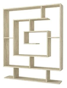 Biblioteca SARMASIK, efect de piatra travertin, PAL melaminat, 125x22x