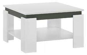 Masuta cafea LEJSY, alb/gri grafit, 68x68x41 cm