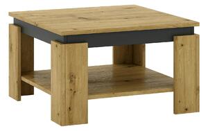 Masuta cafea LEJSY, stejar artisan/gri grafit, 68x68x41 cm