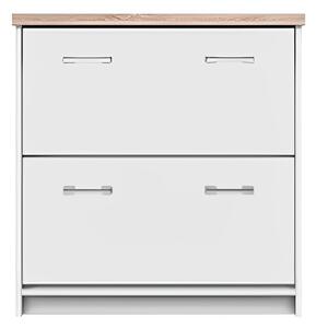 Pantofar cu 2 nivele Top Mix alb, 80x27x85 cm