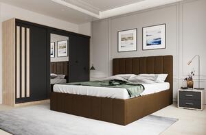Set dormitor Prado Maro cu dulap Paris Sonoma/Gri