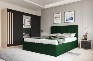 Set dormitor Prado Verde cu dulap Paris Sonoma/Gri