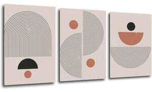 Impresi Tablou Set of abstract - 150 x 70 cm (3-piese)