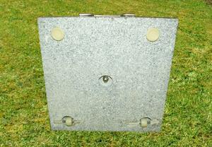Suport de umbrele - granit / oțel inoxidabil 25 kg