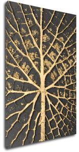 Impresi Tablou Golden leaf structure - 60 x 40 cm