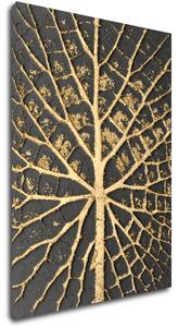 Impresi Tablou Golden leaf structure - 50 x 70 cm